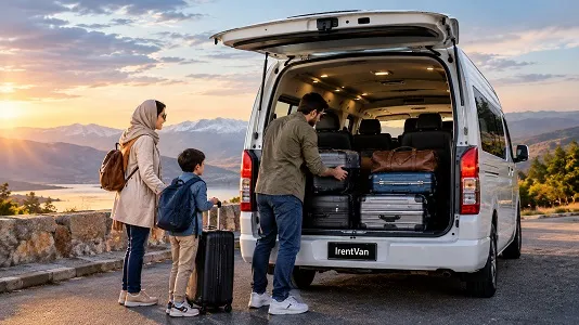 مزایای ون تویوتا هایس برای حمل مسافر و چمدان